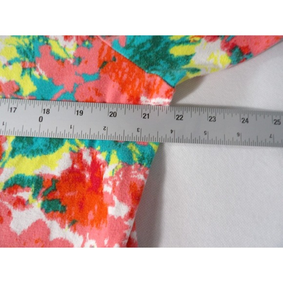 Ruby Rd. Top Shirt Colorful Jewels XXL 2XL Boho V Neck 3/4 Sleeve Boho Artsy - Picture 9 of 10